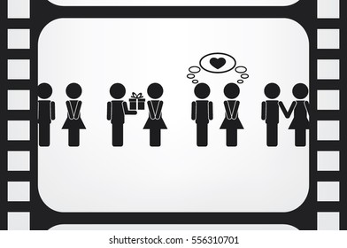 man and woman icon vector illustration EPS 10