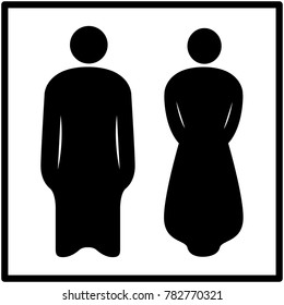 Man woman icon vector illustration isolated