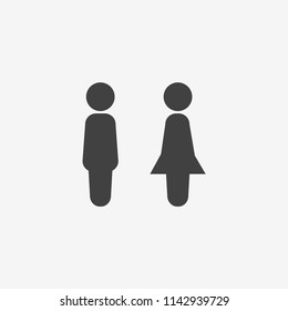 man and woman icon vector. men and women icon. WC icon. gender icon vector