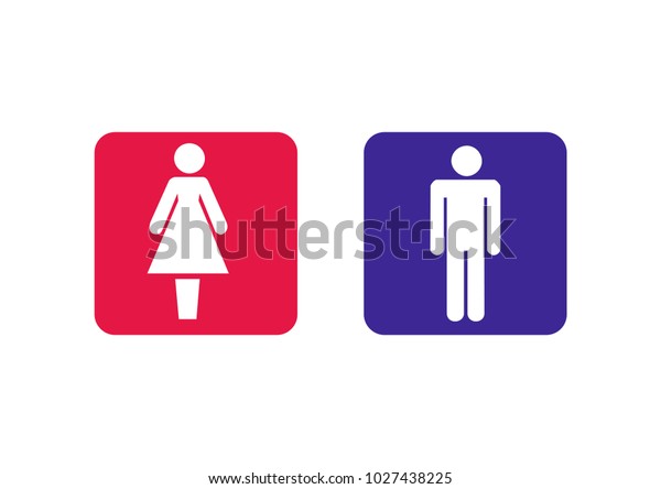 Man and woman icon.
Woman's and man's shape. Male and female icon. Gender icon. Vector
illustration.