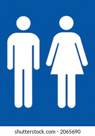 man and woman icons in blue