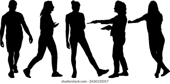 Man and woman isolated silhouette couple standing silhouette.