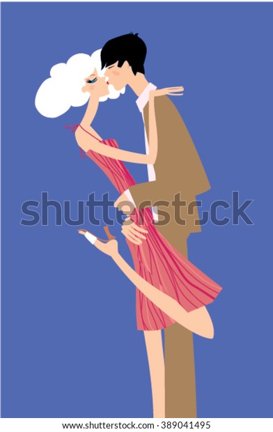 Man Woman Kissing Hugging Vector Illustration Stock Vector Royalty Free 389041495 Shutterstock 6576