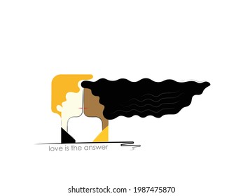Man and woman in love 