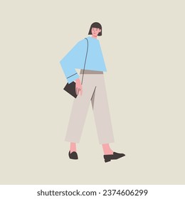 man, woman, on foot, enjoying the atmosphere, in casual clothes, fun walking 