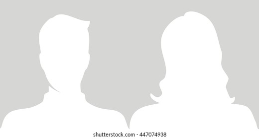 Man, Woman Profile Picture Vector