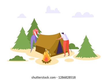 Cartoon Scouts Tent Images, Stock Photos & Vectors | Shutterstock