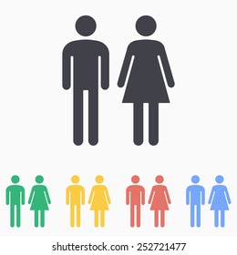 Man & Woman restroom icon