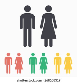 Man & Woman restroom icon