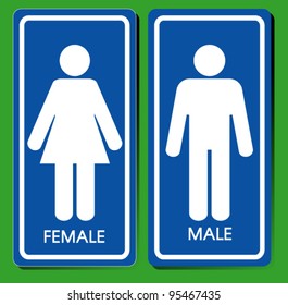 Man & Woman restroom sign icon