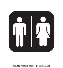 Man and woman restroom sign vector. Toilet symbol  