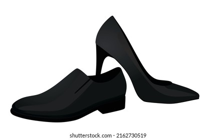 Man Woman Shoe Vector Stock Vector (Royalty Free) 2162730519 | Shutterstock