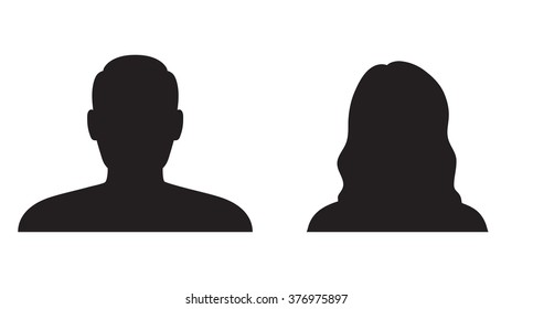 Man and woman silhouette - Shutterstock ID 376975897
