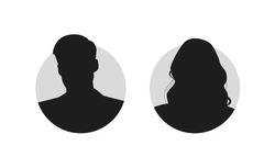 Man And Woman Silhouette Icon