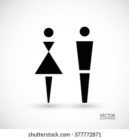 Man and woman symbols. Vector illustration.