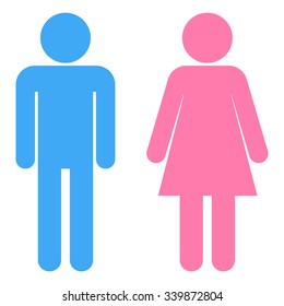 Man Woman Toilet Sign Male Female Stock Vector (Royalty Free) 339872804 ...