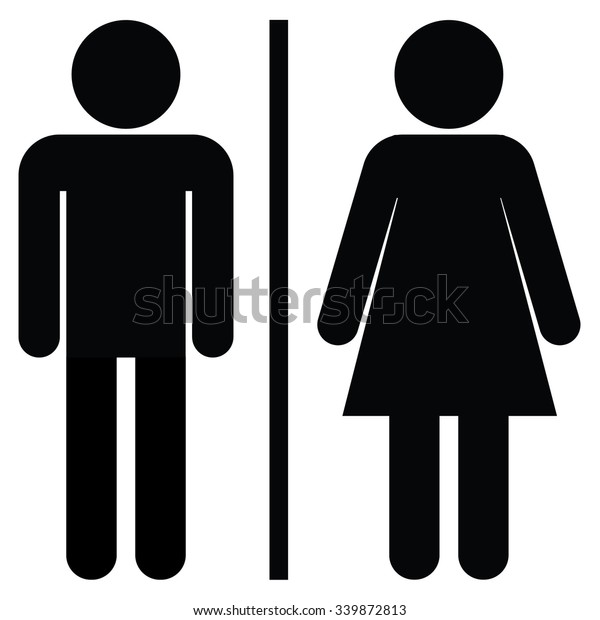 Download Man Woman Toilet Sign Male Female Stock Vector (Royalty ...
