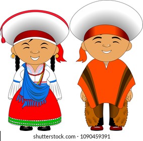 98 Kids traditional ecuador Stock Illustrations, Images & Vectors ...