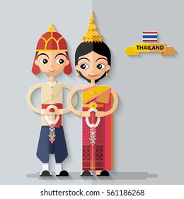 thailand national costume clipart png