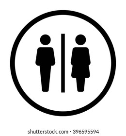 Man And Woman Unisex Icon - Vector