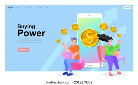 Man and woman using their phones as electronic wallets. Sending and Receiving Money by Smartphone. Money Transfer and Payment Transaction in Online Banking Mobile App. Vector Illustration.
