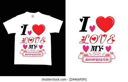 Man and woman valentine's day t-shirt design vector and modern design.