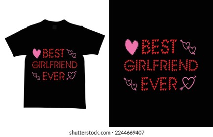 Man and woman valentine's day t-shirt design vector and modern design.