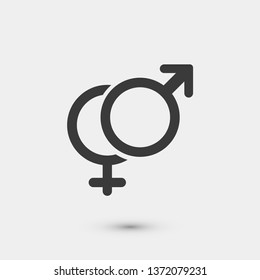Man and woman vector icon