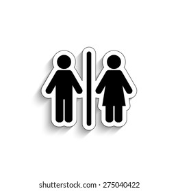 Man Woman Vector Icon Stock Vector (Royalty Free) 275040422 | Shutterstock