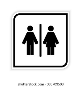 Man and Woman  - vector icon
