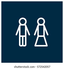 Man woman vector icon