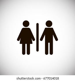 Man and Woman - Vector icon 