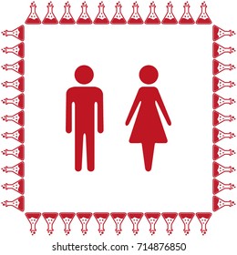 man and woman vector illustration