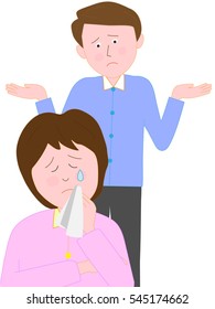 The man and woman who quarrels