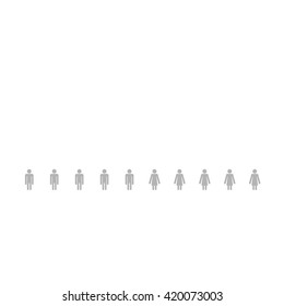 Man and Woman.Vector illustrator.