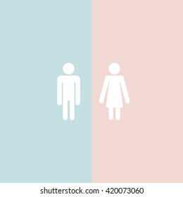Man and Woman.Vector illustrator.