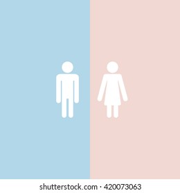 Man and Woman.Vector illustrator.