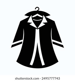 man and women cloth silhouette vector, modern and detailed clothing designs