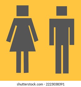 man, and women logo vector illustrator
