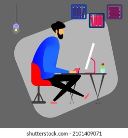 Trabajo masculino desde arte casero