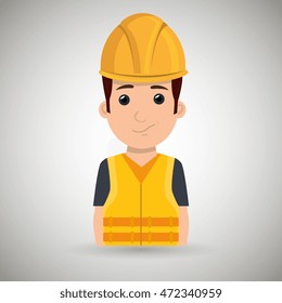 man worker icon vector illustration design