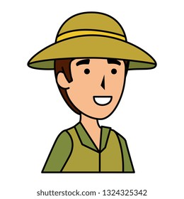 man worker of zoo character