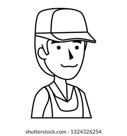 man worker of zoo character
