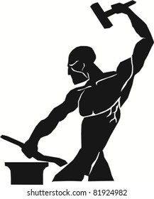 man working hard being productive