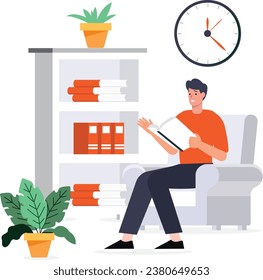 Hombre Trabajando desde los conceptos del hogar