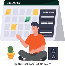 Hombre Trabajando desde los conceptos del hogar