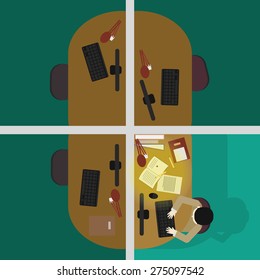 The man Working icon great for any use. Vector EPS10.