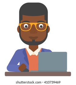 Man Working Laptop Stock Vector (Royalty Free) 410739469 | Shutterstock