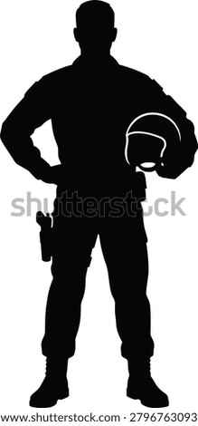 Man working laptop silhouette collection, freelance businessman typing computer desk set, isolated on white background