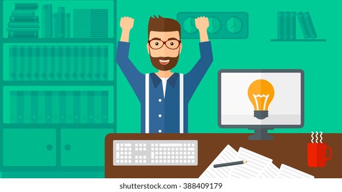 Man working at office.